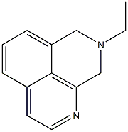 8,9-ジヒドロ-8-エチル-7H-ベンゾ[de][1,7]ナフチリジン 化学構造式