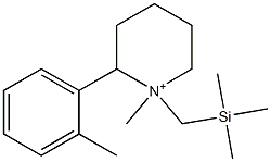 1-(Trimethylsilylmethyl)-1-methyl-2-(2-methylphenyl)piperidinium|