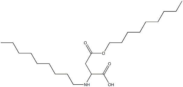 2-Nonylamino-3-(nonyloxycarbonyl)propionic acid Structure