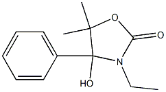 3-Ethyl-5,5-dimethyl-4-hydroxy-4-phenyloxazolidin-2-one 结构式