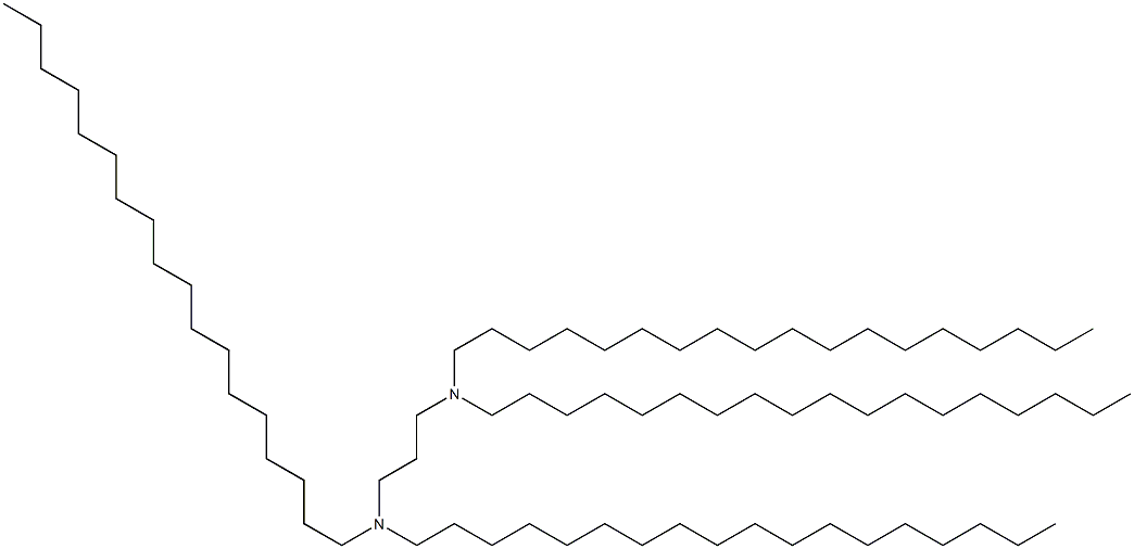 N,N,N',N'-テトラオクタデシル-1,3-プロパンジアミン 化学構造式