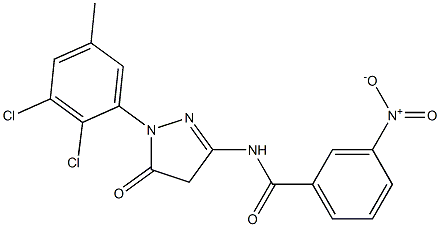 1-(2,3-Dichloro-5-methylphenyl)-3-(3-nitrobenzoylamino)-5(4H)-pyrazolone