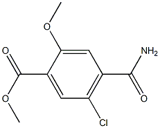 4-Carbamoyl-5-chloro-2-methoxybenzoic acid methyl ester Structure