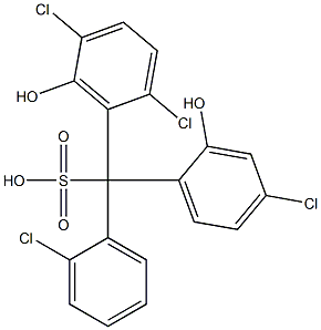 (2-Chlorophenyl)(4-chloro-2-hydroxyphenyl)(2,5-dichloro-6-hydroxyphenyl)methanesulfonic acid