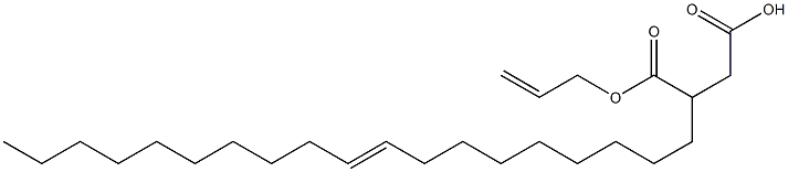 3-(9-Nonadecenyl)succinic acid 1-hydrogen 4-allyl ester Struktur