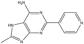 8-Methyl-2-(4-pyridinyl)adenine Structure