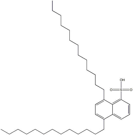 5,8-Ditridecyl-1-naphthalenesulfonic acid,,结构式