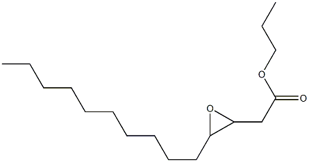 3,4-Epoxytetradecanoic acid propyl ester Structure