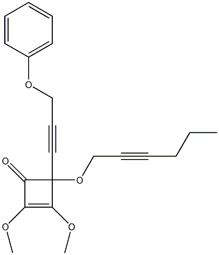  1,2-Dimethoxy-4-(3-phenoxy-1-propynyl)-4-(2-hexynyloxy)-1-cyclobuten-3-one