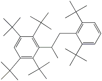 2-(2,3,5,6-Tetra-tert-butylphenyl)-1-(2,6-di-tert-butylphenyl)propane Structure