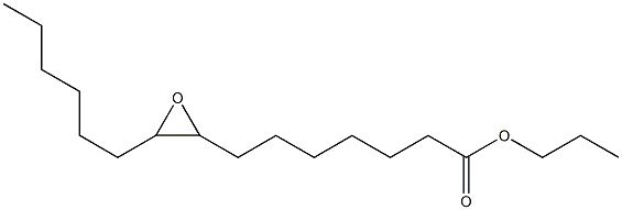 8,9-Epoxypentadecanoic acid propyl ester Structure