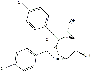 1-O,5-O:3-O,6-O-Bis(4-chlorobenzylidene)-D-glucitol,,结构式