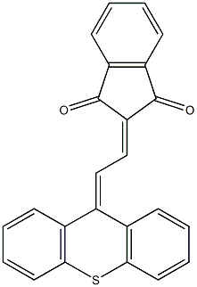 2-[2-(9H-Thioxanthen-9-ylidene)ethylidene]-2H-indene-1,3-dione Struktur