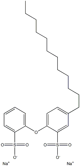4-Dodecyl[oxybisbenzene]-2,2'-disulfonic acid disodium salt Struktur