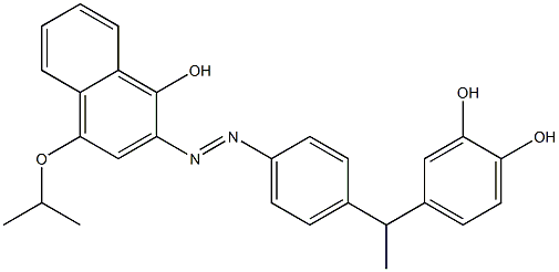 2-[4-[1-(3,4-Dihydroxyphenyl)ethyl]phenylazo]-4-isopropoxy-1-naphthol