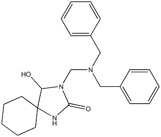 3-[(Dibenzylamino)methyl]-4-hydroxy-2-oxo-1,3-diazaspiro[4.5]decane Structure