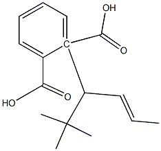 (-)-Phthalic acid hydrogen 1-[(R)-2,2-dimethyl-4-hexene-3-yl] ester Struktur
