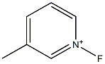 1-Fluoro-3-methylpyridinium,,结构式