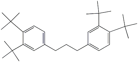 1,3-Bis(3,4-di-tert-butylphenyl)propane,,结构式