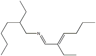 N-(2-Ethyl-2-hexenylidene)-2-ethylhexylamine Struktur