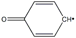 4-オキソ-2,5-シクロヘキサジエニルラジカル 化学構造式