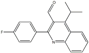 2-(4-Fluorophenyl)-4-isopropylquinoline-3-carbaldehyde,,结构式