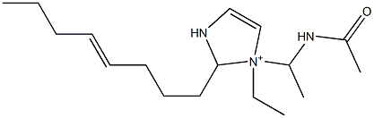  1-[1-(Acetylamino)ethyl]-1-ethyl-2-(4-octenyl)-4-imidazoline-1-ium