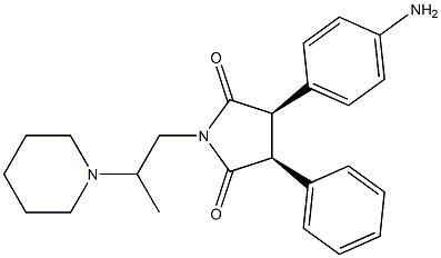  (3R,4S)-3-(4-Aminophenyl)-4-phenyl-1-(2-piperidinopropyl)pyrrolidine-2,5-dione