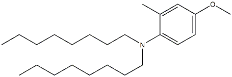 4-Methoxy-2-methyl-N,N-dioctylaniline Struktur