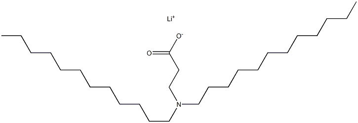 3-(Didodecylamino)propanoic acid lithium salt 结构式