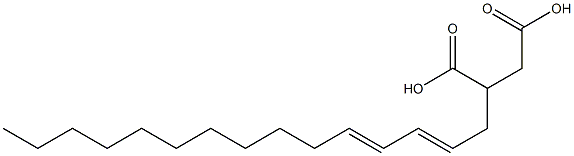 (2,4-Pentadecadienyl)succinic acid Structure