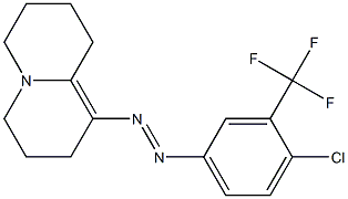 1-(4-Chloro-3-trifluoromethylphenylazo)-2,3,6,7,8,9-hexahydro-4H-quinolizine Structure