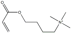 4-アクリロイルオキシ-N,N,N-トリメチル-1-ブタンアミニウム 化学構造式