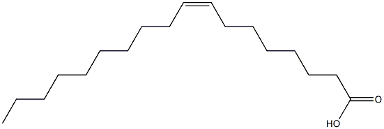 (8Z)-8-Octadecenoic acid 结构式