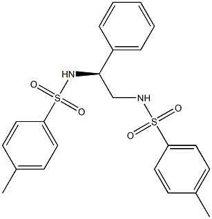 (+)-N,N'-[(S)-1-Phenylethylene]bis(p-toluenesulfonamide) 结构式