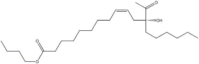 12-Acetylricinoleic acid butyl ester Structure