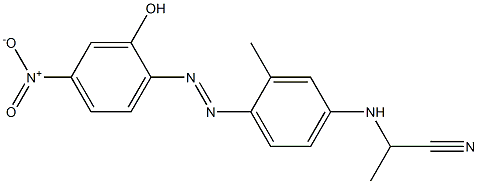  2-[4-(1-Cyanoethylamino)-2-methylphenylazo]-5-nitrophenol