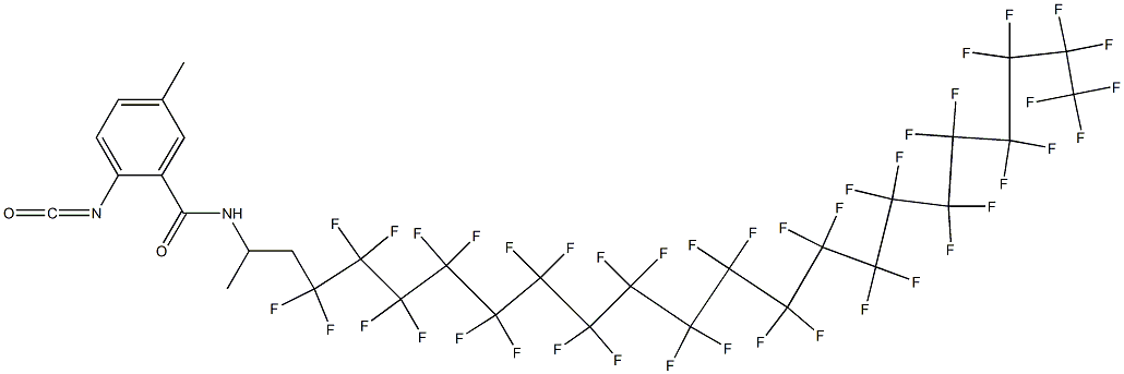 2-Isocyanato-5-methyl-N-[2-(hentetracontafluoroicosyl)-1-methylethyl]benzamide Structure