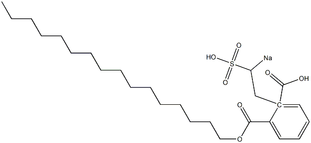 Phthalic acid 1-hexadecyl 2-(2-sodiosulfoethyl) ester,,结构式