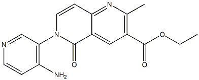 6-(4-Amino-3-pyridyl)-2-methyl-5-oxo-5,6-dihydro-1,6-naphthyridine-3-carboxylic acid ethyl ester|