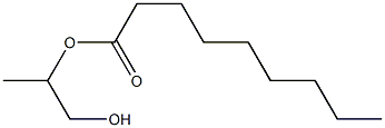 ノナン酸2-ヒドロキシ-1-メチルエチル 化学構造式