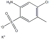 2-Amino-4-chloro-5-methylbenzenesulfonic acid potassium salt Structure