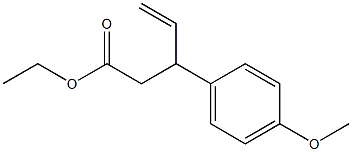 3-(4-Methoxyphenyl)-4-pentenoic acid ethyl ester,,结构式