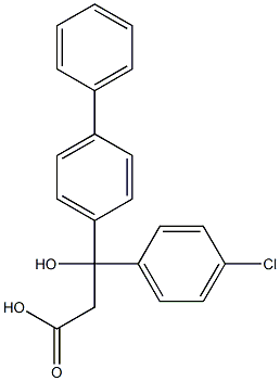 (-)-3-(4-Biphenylyl)-3-(p-chlorophenyl)-3-hydroxypropanoic acid|