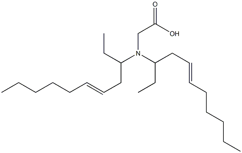 N,N-Di(5-undecen-3-yl)aminoacetic acid,,结构式