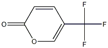 5-(トリフルオロメチル)-2H-ピラン-2-オン 化学構造式