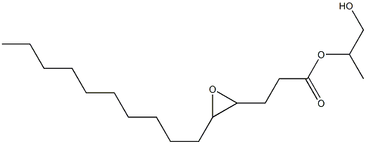 4,5-Epoxypentadecanoic acid 2-hydroxy-1-methylethyl ester Struktur