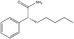 [R,(-)]-2-Phenylheptanamide Structure