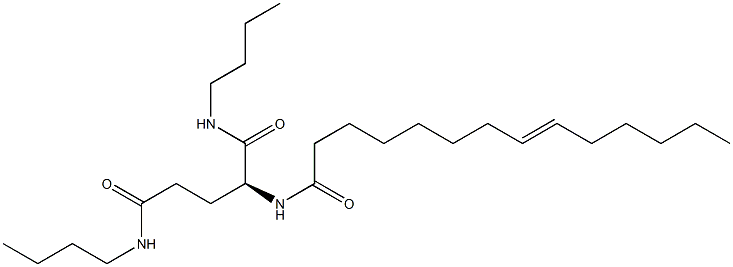 N2-(8-Tetradecenoyl)-N1,N5-dibutylglutaminamide Structure