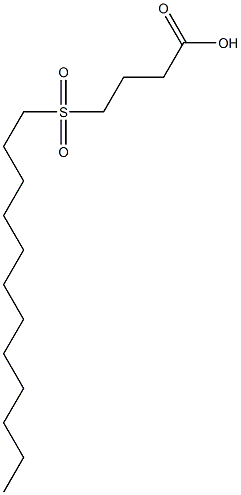 4-ドデシルスルホニル酪酸 化学構造式